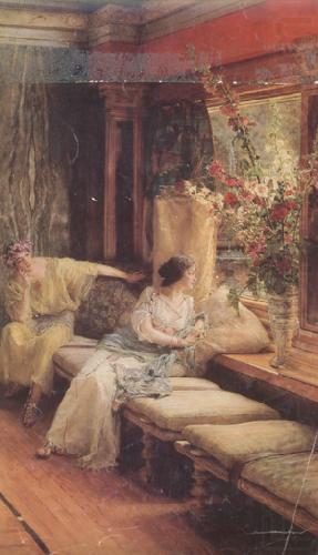 Alma-Tadema, Sir Lawrence Vain Courtship (mk24) china oil painting image